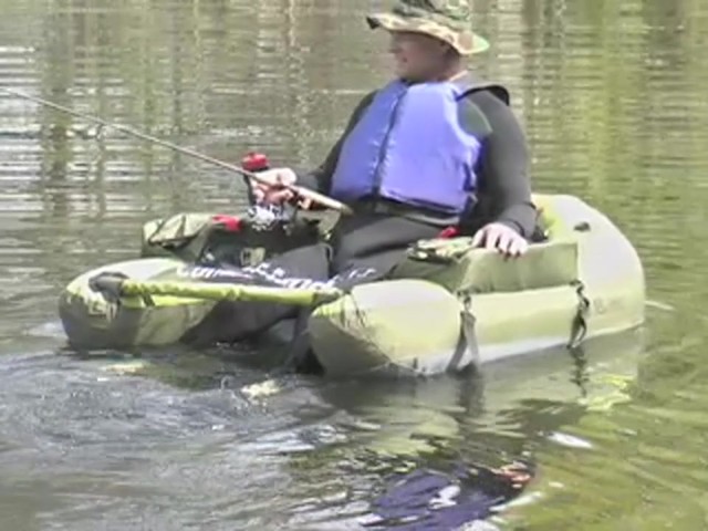 Classic Accessories&#153; Cumberland Float Tube Apple / Olive Drab - image 5 from the video